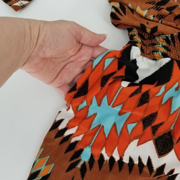 Southwest Style Romper, PL - Perfect for Boho, Western, Festival, Beach, Cabin - Picture 2 of 9